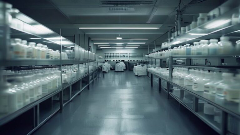 A sterile pharmaceutical research lab, illustrating the FDA-pharma revolving door
